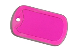 ID-TAG met witte silencer     ID-penning - Hondenpenning - Kattenpenning