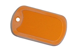 ID-TAG met witte silencer     ID-penning - Hondenpenning - Kattenpenning