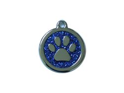 ACTIE! Rond Shine poot 25mm     ID-penning - Hondenpenning - Kattenpenning